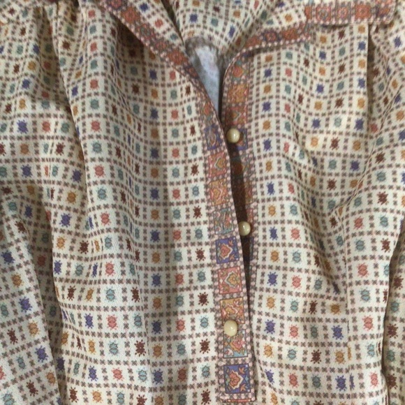 Vintage Lady Menidel of Distinction tie belt dress. Size 10 - Picture 3 of 10